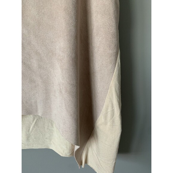 Bishop+Young Top Womens Medium Beige Brown Paulina Faux Suede Mauve Western boho - Picture 4 of 5